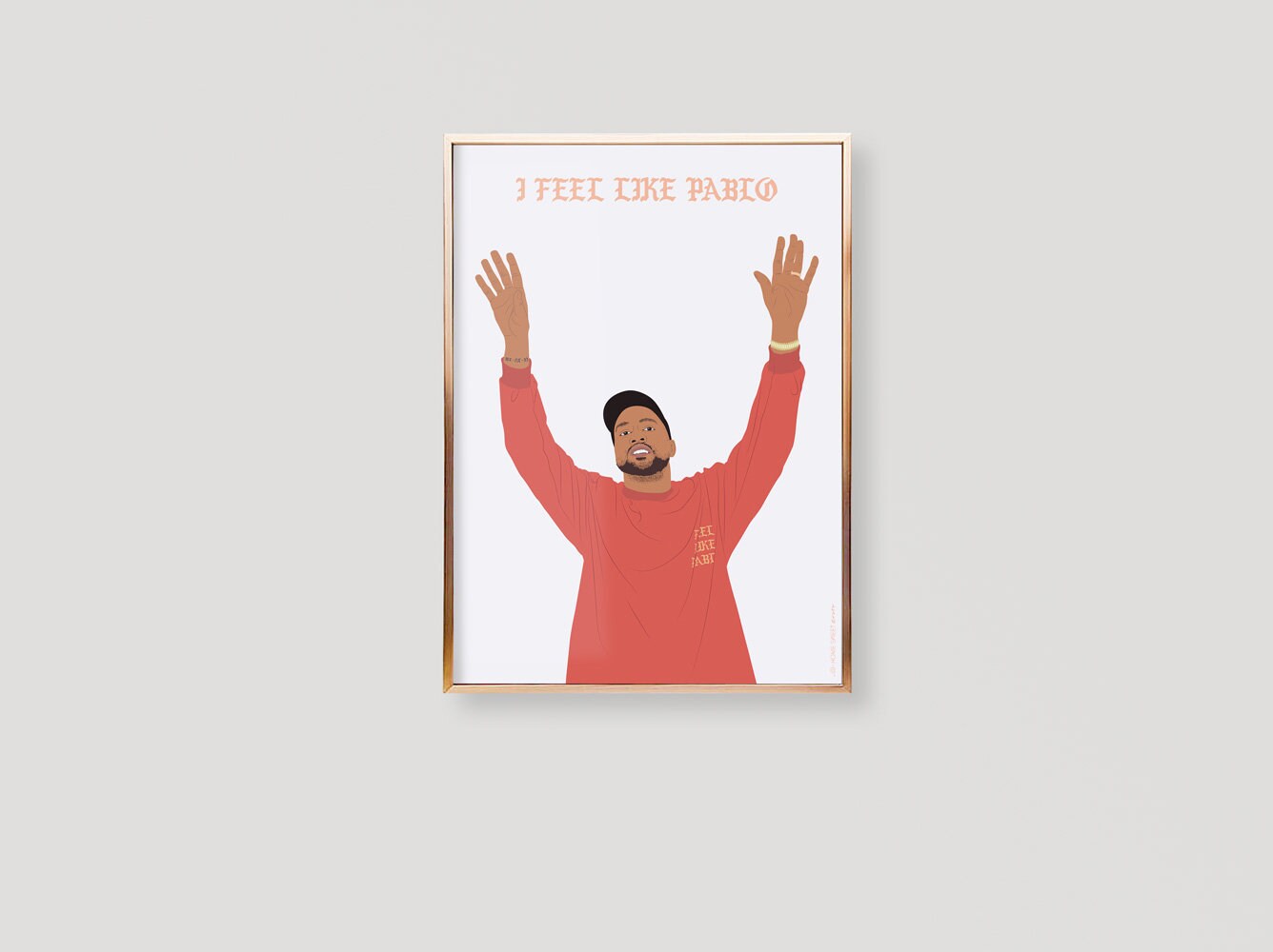 Kanye West Poster, I Feel Like Pablo, Kanye Print, Art Wall Art, Decor, Birthday, Gift