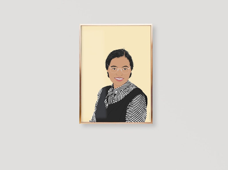 Rosa Parks Poster, Rosa Parks Print, Rosa Parks Art Print, Rosa Parks Wall Art, Rosa Parks Wall Decor, Rosa Parks Birthday, Rosa Parks Gifts image 7