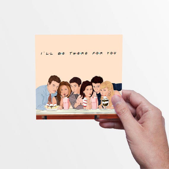Friends Card Original Creation Tv Show Series Funny Etsy