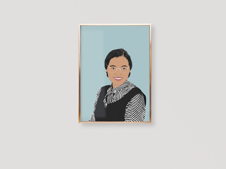 Rosa Parks Poster, Rosa Parks Print, Rosa Parks Art Print, Rosa Parks Wall Art, Rosa Parks Wall Decor, Rosa Parks Birthday, Rosa Parks Gifts image 5