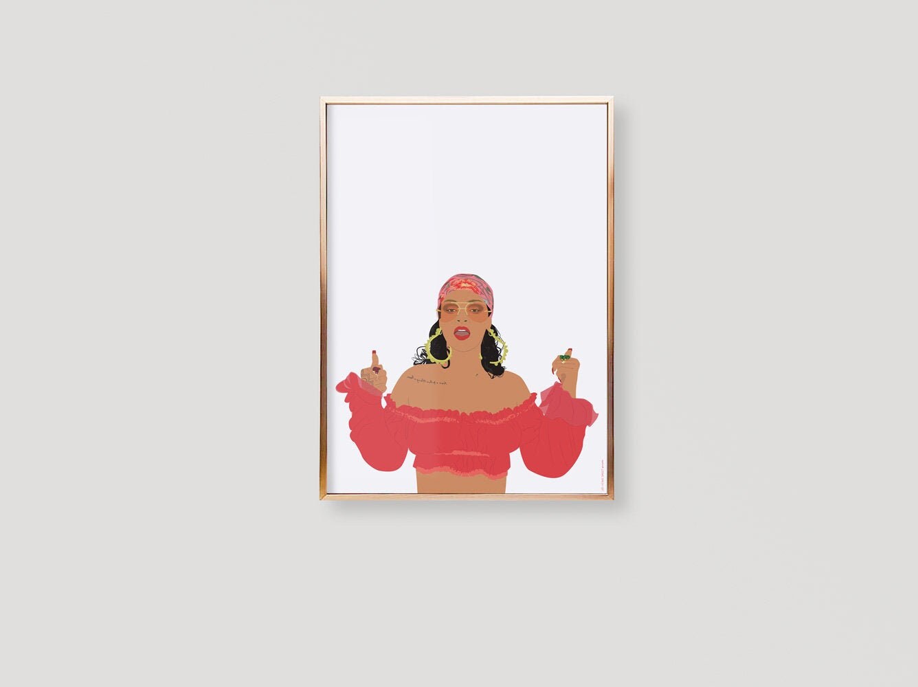 Rihanna Poster, Wild Thoughts Rihanna Print, Art Wall Art, Decor, Birthday, Gift