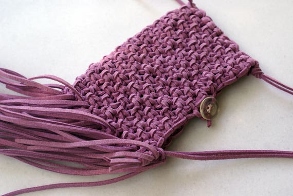 macrame coin purse