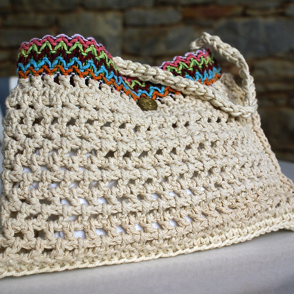 Crochet Clutch Bag Boho Purse Cocktail Summer Purse White Chunky Bag Rope Purse Crochet Handbag Handmade Clutch Crochet Spring Bag Girl Bag