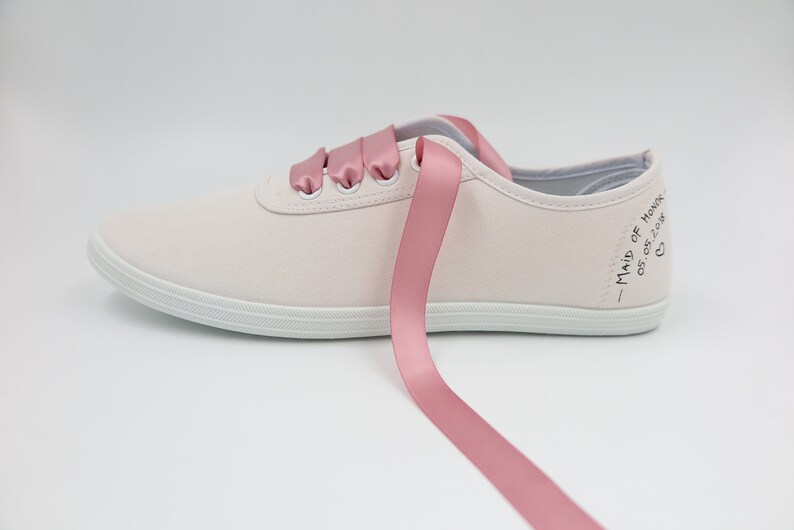 The Wedding Shoes for Brides Bridal sneakers Flats Ready to Ship Shoes for a Bride Standard Width Maid of honor gift Classic Model