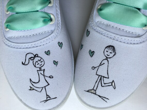 personalized wedding sneakers