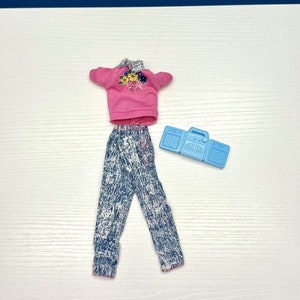 Vintage 1990 Mattel Barbie Skipper Trendy Teen Fashion Clothing Outfit 774 image 1