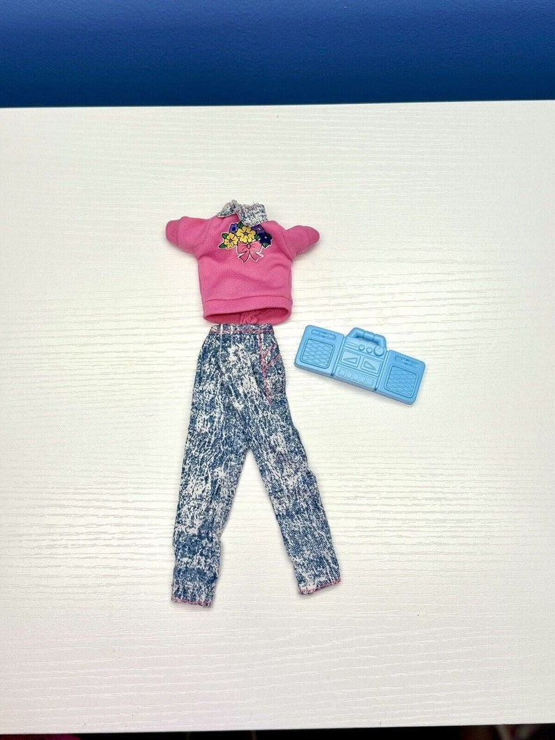 Vintage 1990 Mattel Barbie Skipper Trendy Teen Fashion Clothing Outfit 774 image 1