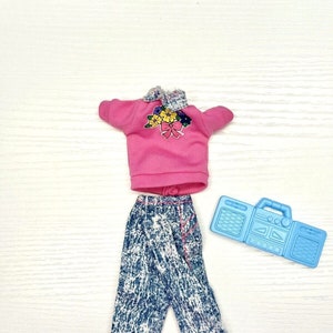 Vintage 1990 Mattel Barbie Skipper Trendy Teen Fashion Clothing Outfit 774 image 3