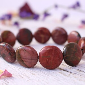 Red/Pink Jasper, Black Lava Stone Bracelet, 8mm Beads, Meditation Bracelet, UNISEX