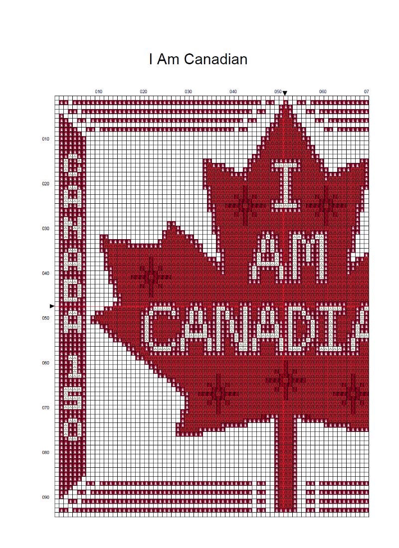 I Am Canadian Cross Stitch Pattern Etsy Canada
