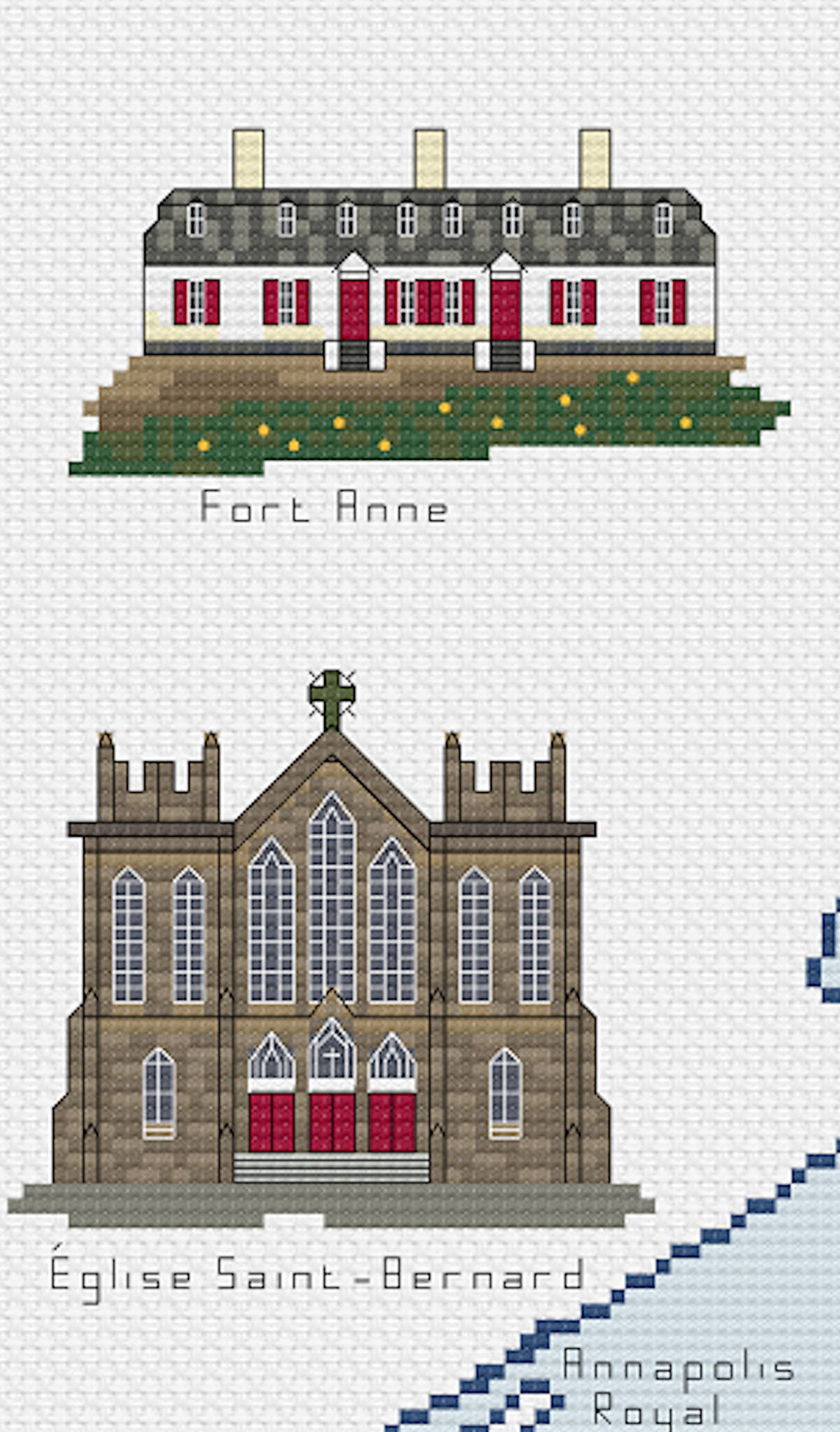 Nova Scotia Sampler Cross Stitch Pattern Etsy