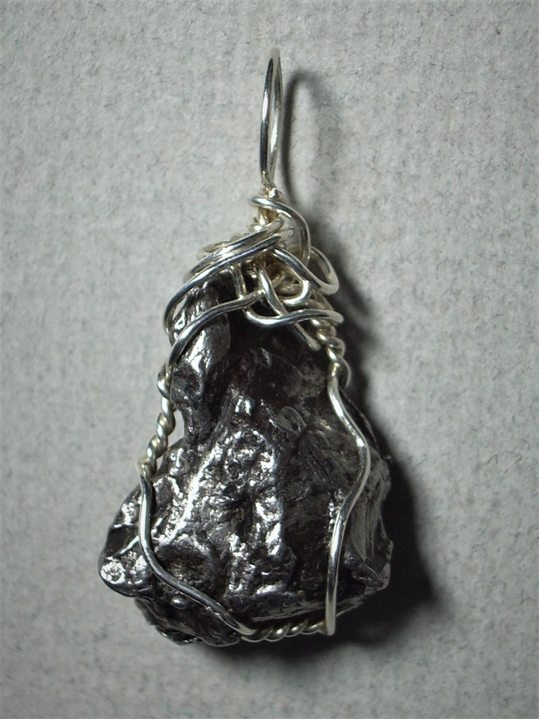 Meteorite Pendant Sikhote Alin Meteorite Sterling Silver - Etsy