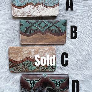 Checkbook Covers Western Wallets - Etsy