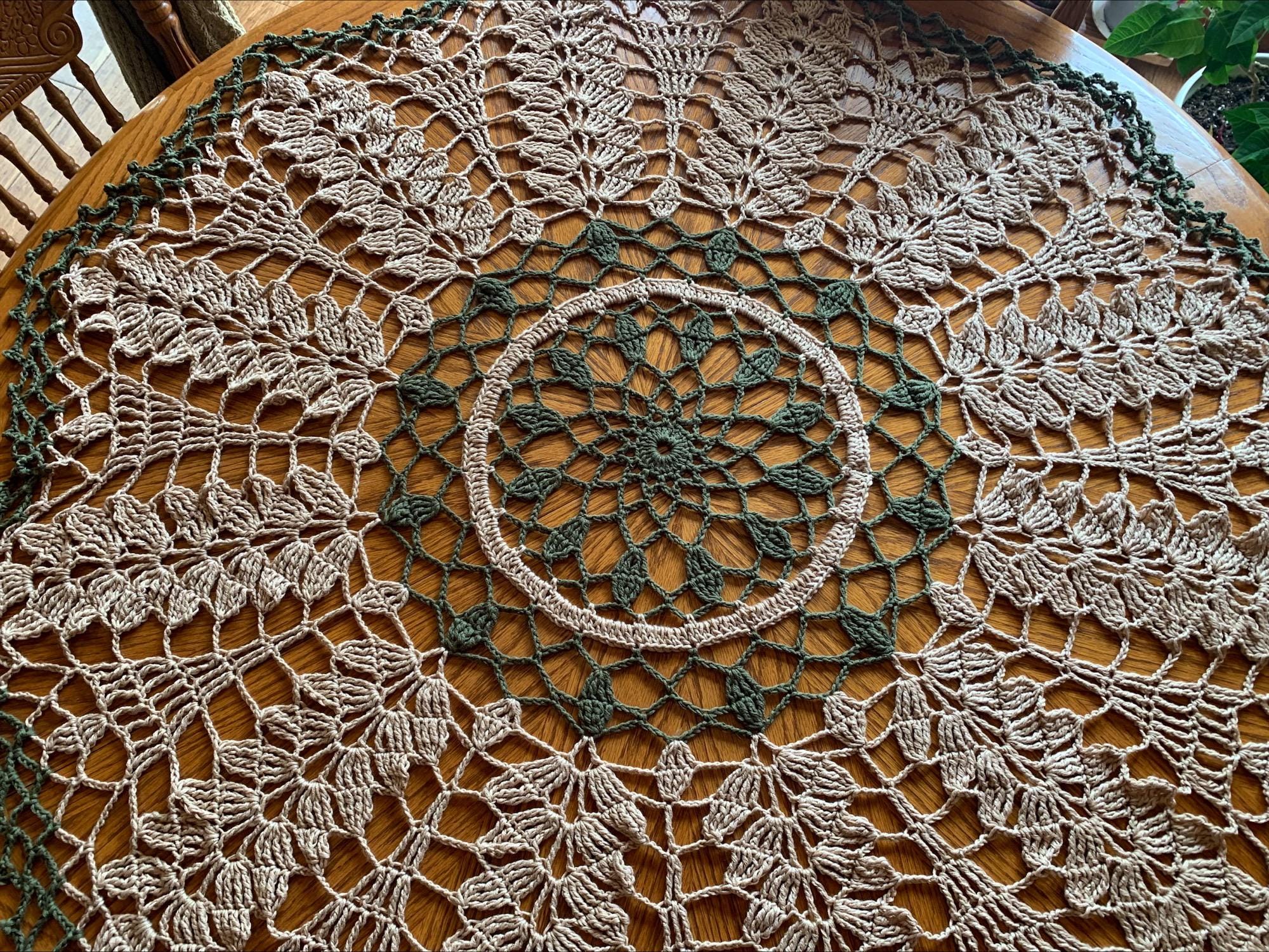 28 Crochet Tablecloth Patterns with Doilies, Lace, and Table Runners 8 Crocheted Tablecloth Doily