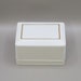 White Plastic Ring Box With Blue Velvet Lining - Etsy
