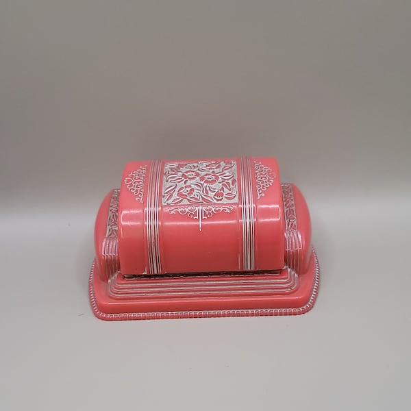 Art Deco Pink Celluloid Ring Display Box