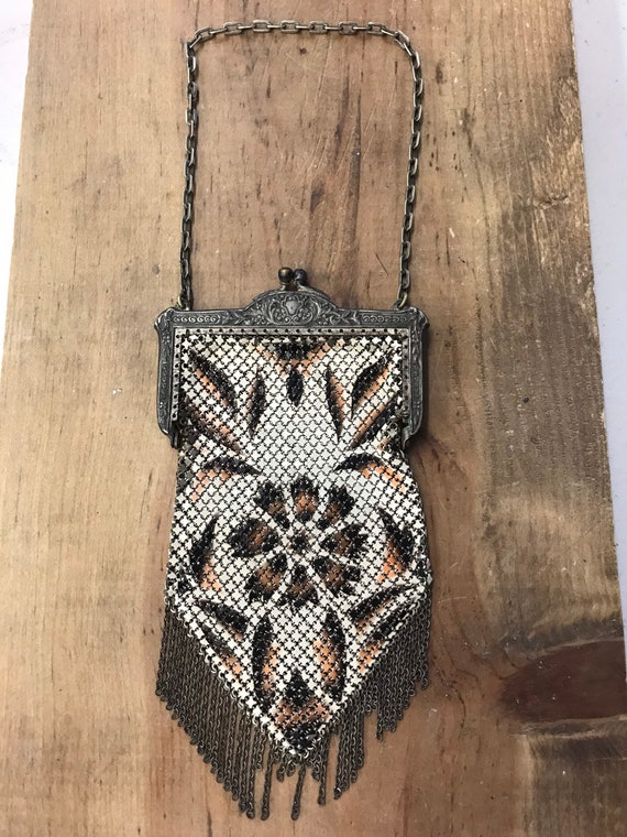 Antique Mandalian 1920s Mesh Purse, Mandalian Mesh