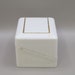 White Plastic Ring Box With Blue Velvet Lining - Etsy