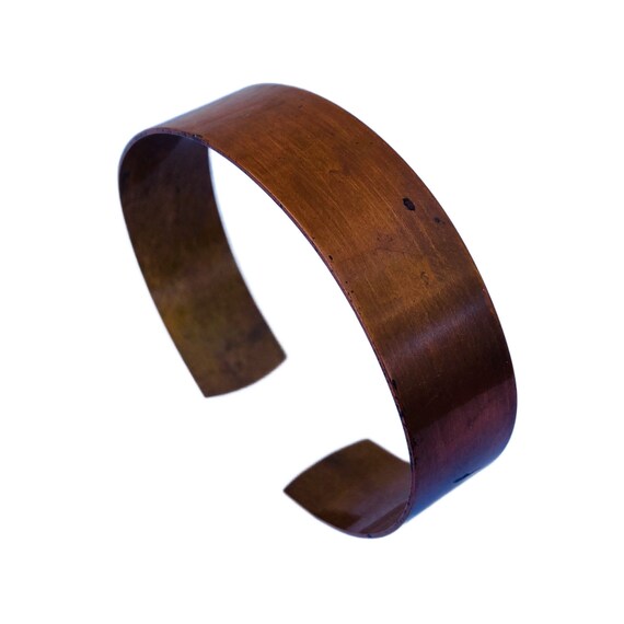 Vintage "Solid Copper" Cuff Bracelet, Open Bangle… - image 1
