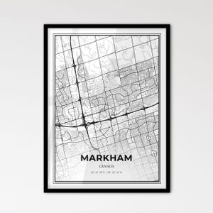 Markham Canada - Stadtplan im skandinavischen Stil für das moderne Wohndekor