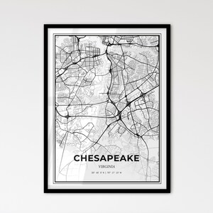 Mapa de Chesapeake, Virginia: estilo escandinavo para una decoración moderna del hogar