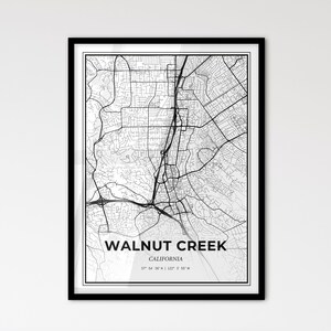 Mapa de Walnut Creek, California: estilo escandinavo para una decoración moderna del hogar