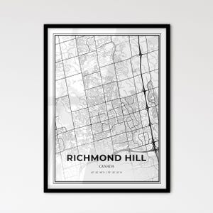 Richmond Hill, Canadá: Mapa de la ciudad de estilo escandinavo para una decoración moderna del hogar