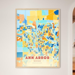 Ann Arbor Arten Map, Cape Map, Cape Map, Cape Map, Cape Map, Poster, auch als Digital Download