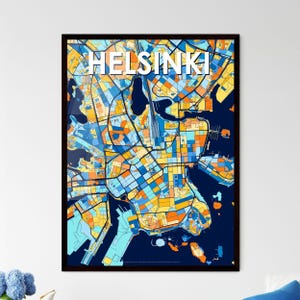 Folklore Kunst Karte Poster - Wand Kunst Poster | Einzigartiges Geschenk für Home Interior Design, perfekte personalisierbare Note!