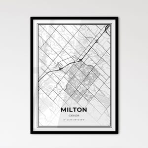 Milton Canada - Plan de la ville de style scandinave pour une décoration intérieure moderne