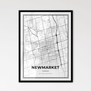 Newmarket Canada - Plan de la ville de style scandinave pour une décoration intérieure moderne