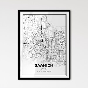 Saanich Canada - Plan de la ville de style scandinave pour une décoration intérieure moderne
