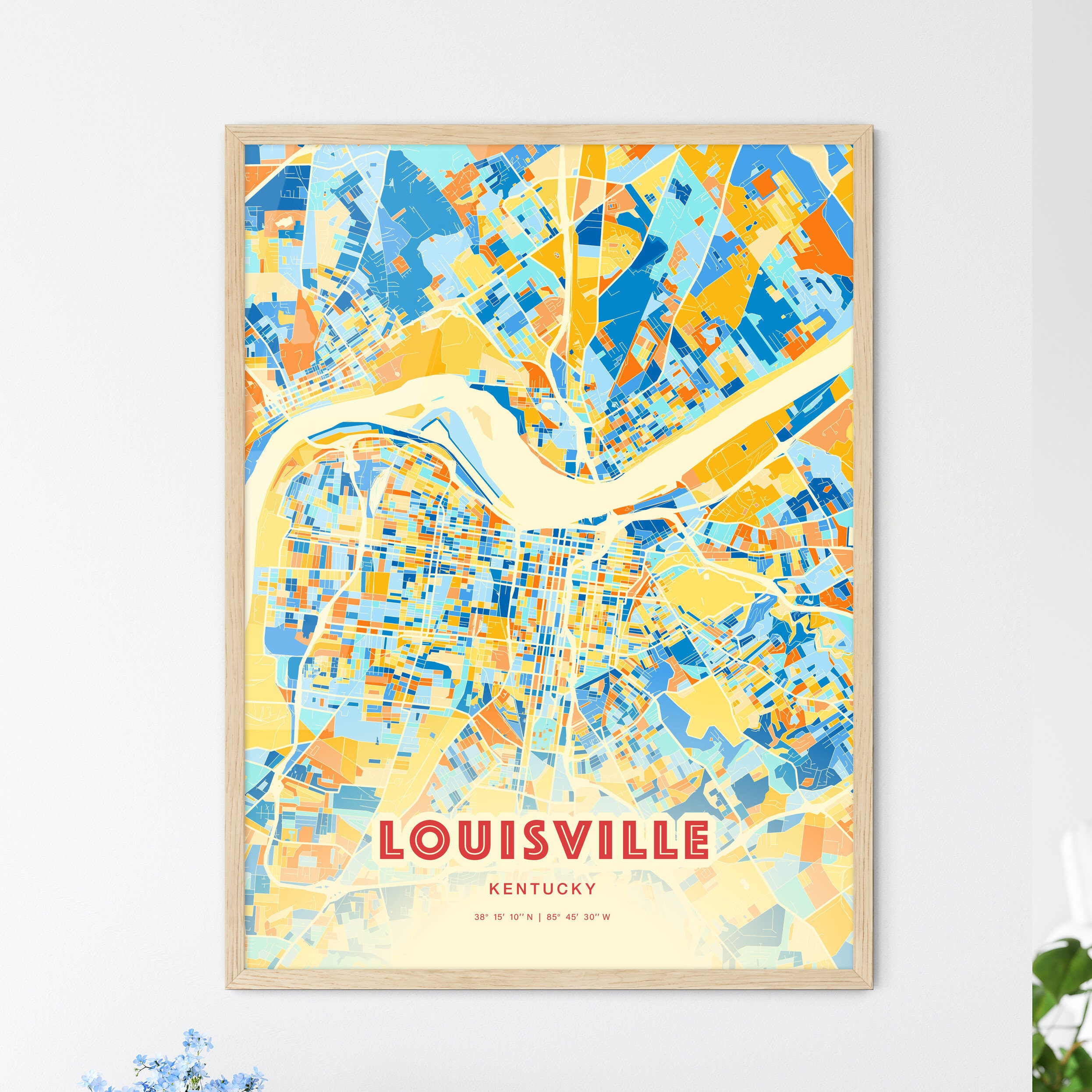 Louisville Abstract - Canvas Print Wall Art by WallDecorAddict ( places > North America > United States > Kentucky > Louisville art) - 8x12 in