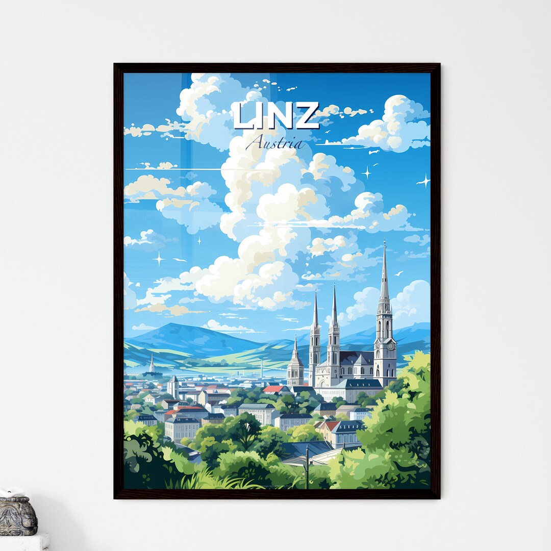Linz Austria Skyline - A City With A Large Building and Trees – Travel ...