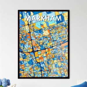 Lebendiges Markham Kunstkarten-Poster - Einzigartiges Wohndekor | Perfektes personalisiertes Geschenk für jeden Raum!