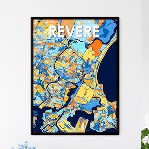 REVEREMASSACHUSETTS-kunstkaartposter - levendige muurdecoratie | Uniek cadeau voor thuis, perfect voor elke gelegenheid!