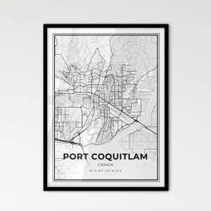 Port Coquitlam Canada - Plan de la ville de style scandinave pour une décoration intérieure moderne
