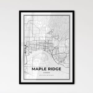 Maple Ridge Canada: stadsplattegrond in Scandinavische stijl voor modern interieur