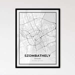 Szombathely Hongrie - Plan de la ville de style scandinave pour une décoration intérieure moderne