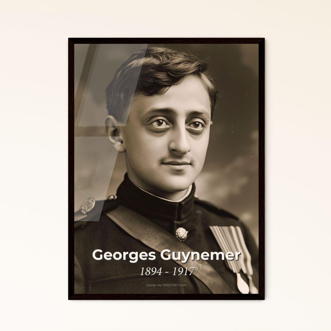 Georges Guynemer: Iconic World War I Ace Stunning Monochrome Print for ...