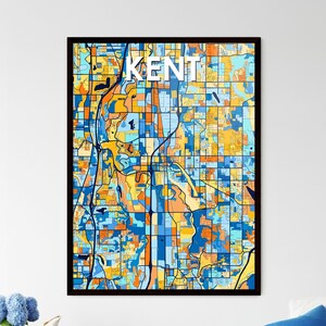 KENT WASHINGTON Kunstkarte Poster - Lebendiges individuelles Wanddekor für Einzigartige Wohnräume und durchdachte Geschenke!