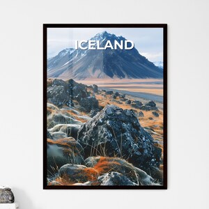 Destinazione di viaggio in Islanda Belle arti Fotografia Natura Rocce Pittura Paesaggio Montagna Arte – Destinazioni di viaggio / Personalizzabile