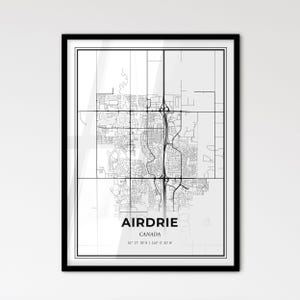 Airdrie Canada - Plan de la ville de style scandinave pour une décoration intérieure moderne