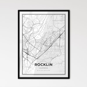 Mapa de Rocklin, California: estilo escandinavo para una decoración moderna del hogar
