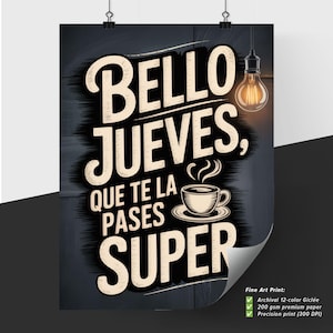 Citazione affascinante del giovedì: goditi la giornata con l'ispirazione del caffè e vibrazioni positive.