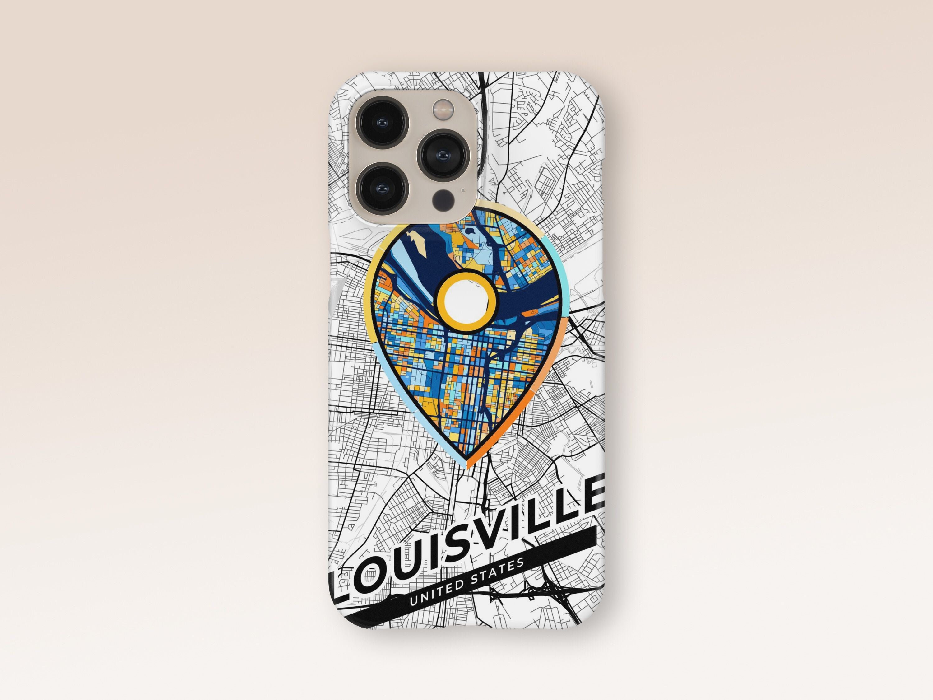Louisville Kentucky Slim Phone Case With Colorful Icon. 