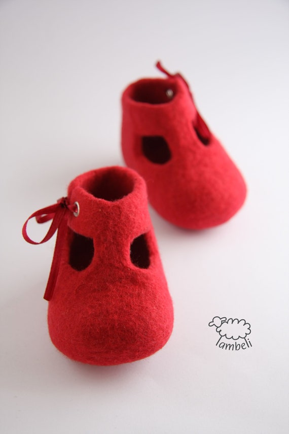 Designer Baby Shoes Felted Crib Shoes Pregnancy Announcement Etsy