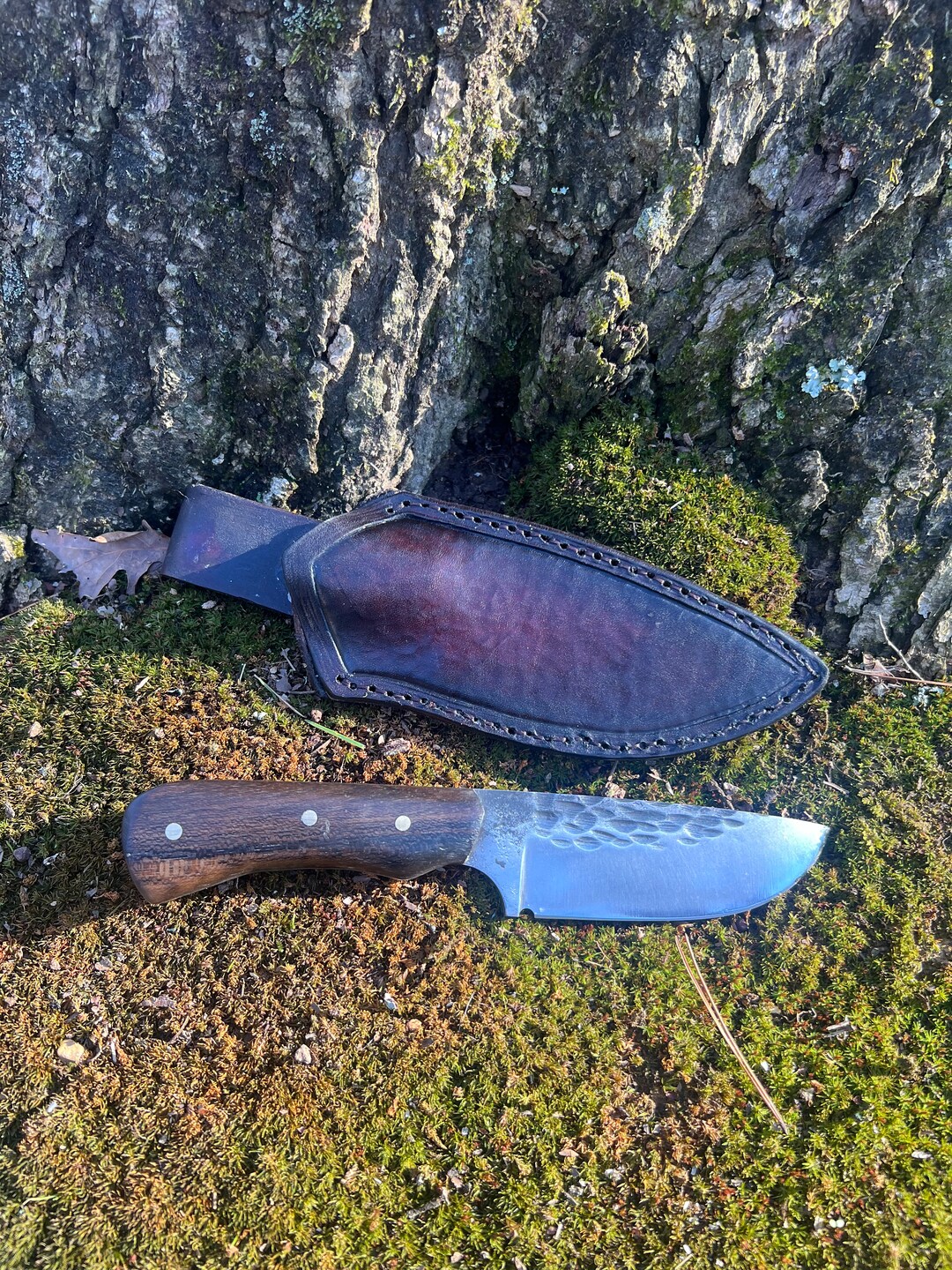 Drop Point Knife by Etsy