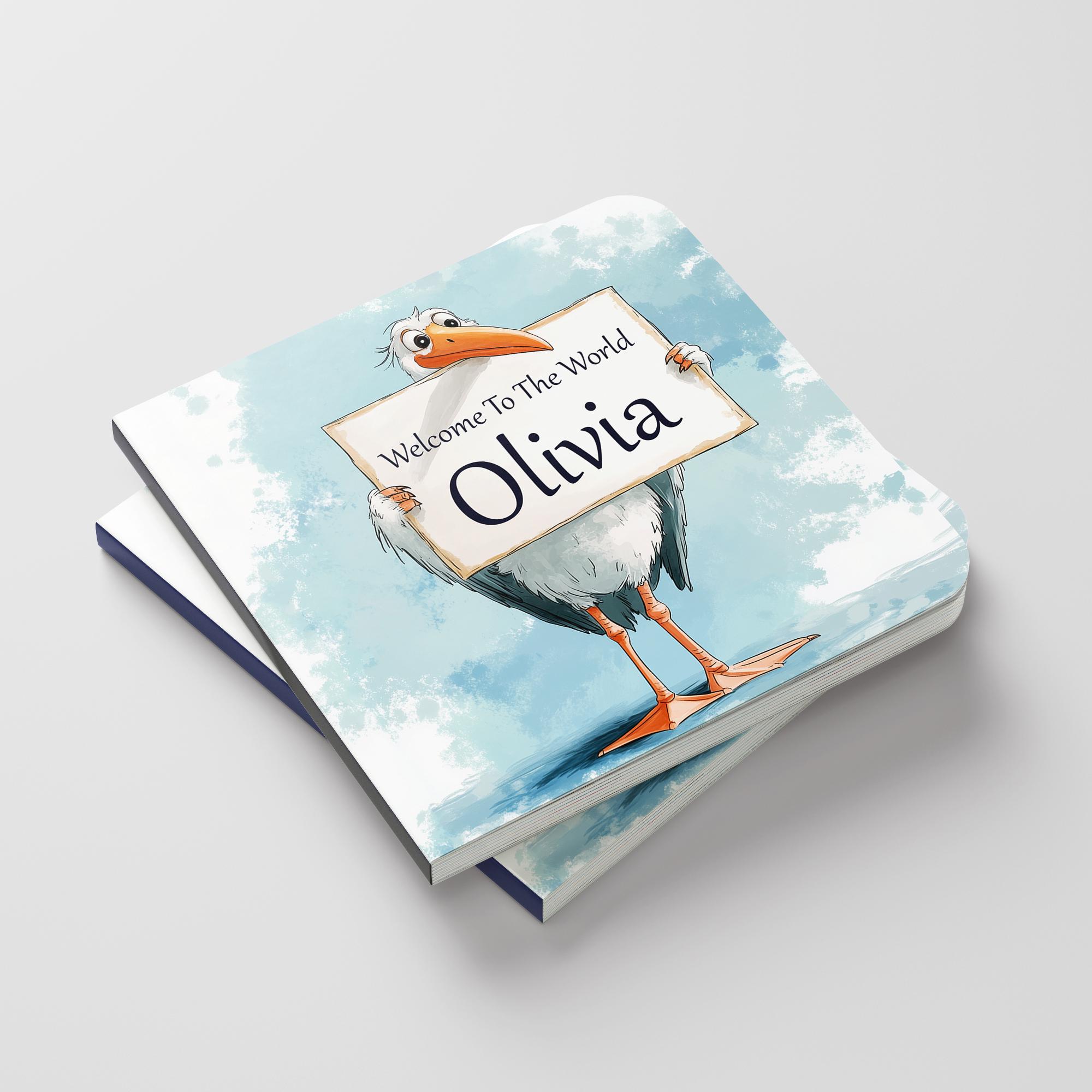 Welcome To The World Custom Baby Book - Personalized Book For Baby, Name Book For Kids, New Baby Gift, When You Were Born, Books For New Mom - Thumbnail 2