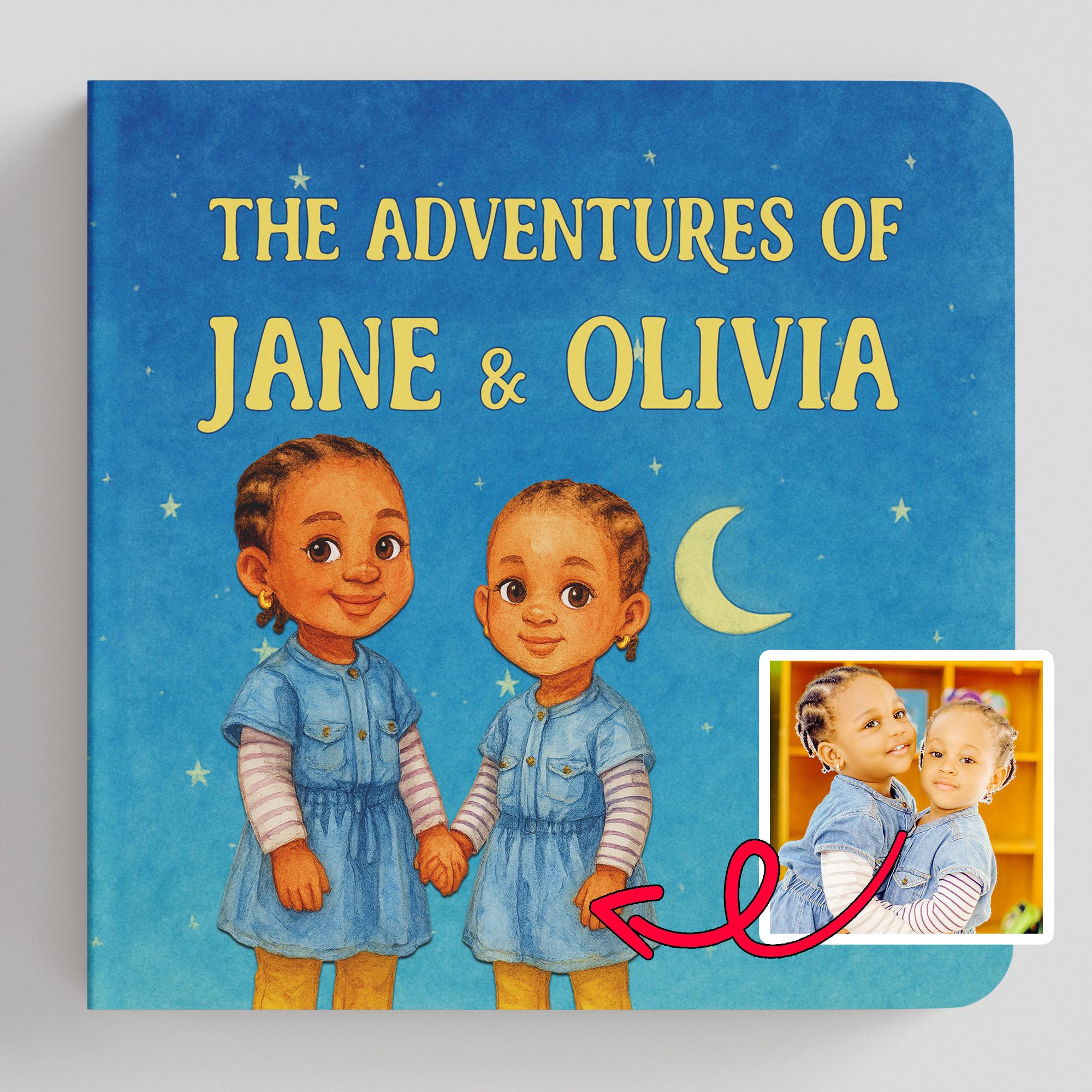 Personalized book for siblings - sibling gift, sibling newborn gifts, book for borher and sister, sister gift, brother gift, sibling love - Image 1